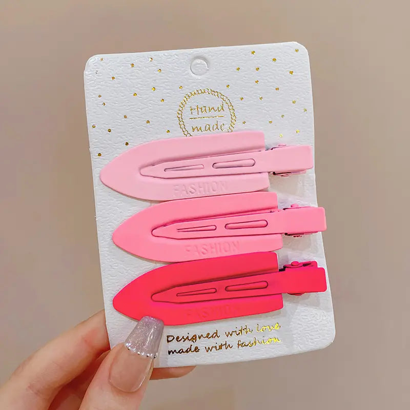 3 Pieces No Bend Hair Clips, No Crease Hair Clips, Pin Curl Hair Clips for Makeup Hair Styling