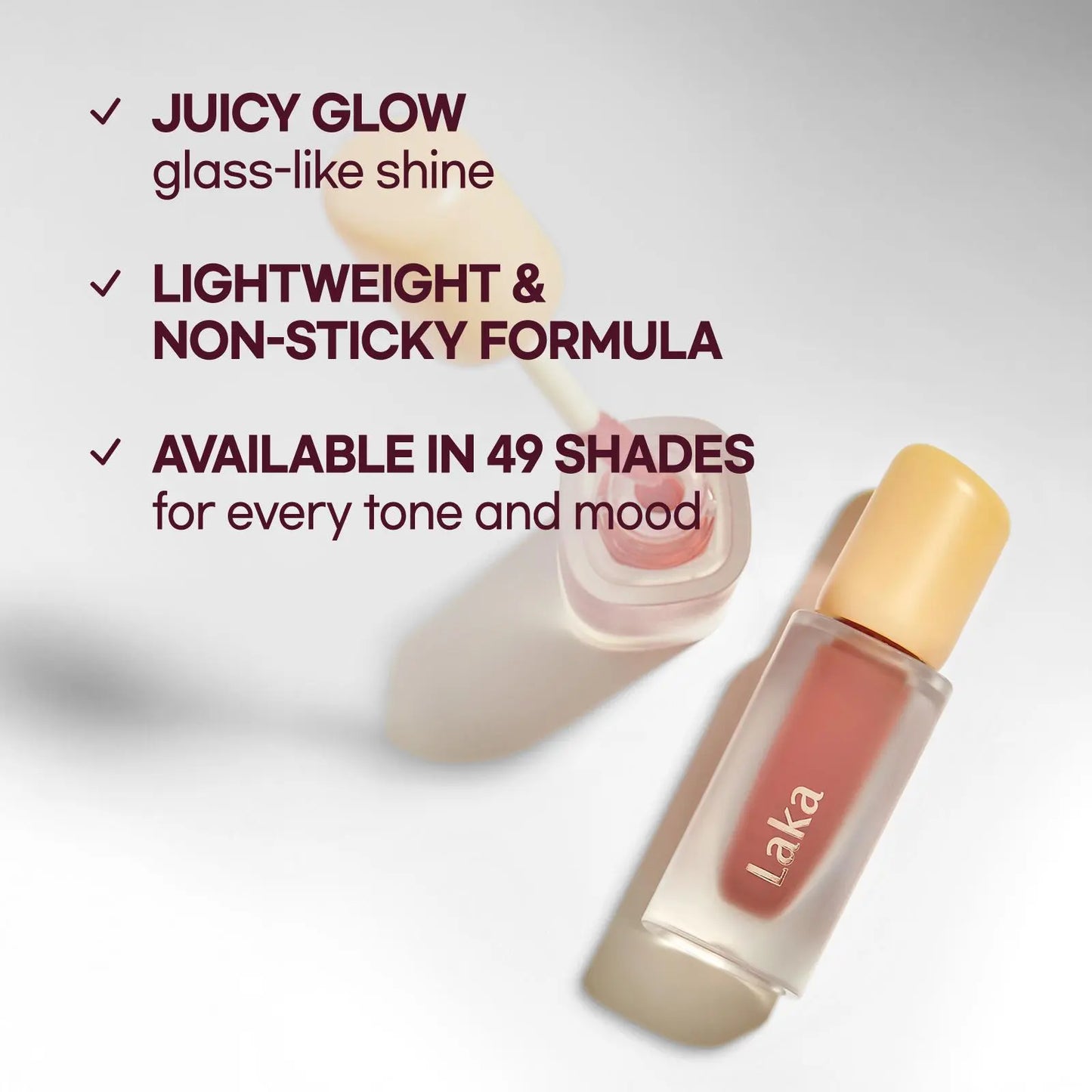 [Laka] Easy Glide Lip Liner & Fruity Glam Tint Duo – Defined Shape, Juicy Gloss in One Duo