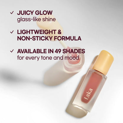[Laka] Easy Glide Lip Liner & Fruity Glam Tint Duo – Defined Shape, Juicy Gloss in One Duo