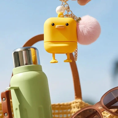 KAHI Airy Sun Stick Keyring - Official Product Waterproof Silicone Keychain Holder Broad Spectrum SPF 50+ PA++++ Korean Face Sunscreen Stick - Cute Bag Charm Carrying Case Travel Accessories