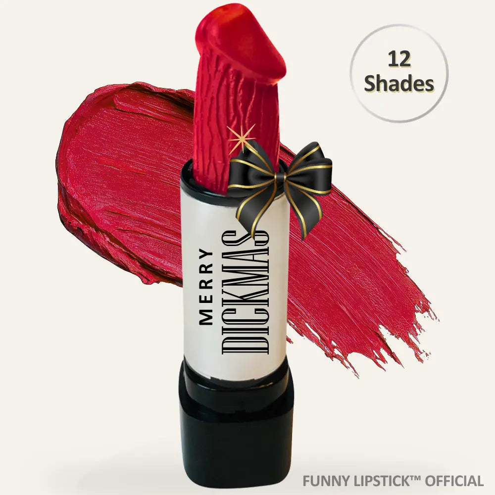 Funny Lipstick Holiday Collection | Viral Funny Lipstick | Long-Lasting Hydrating Lipstick | Holiday Gift for Women | Funny Gag Gift, Stocking Stuffer, White Elephant & Secret Santa Gift Ideas | Paraben-Free