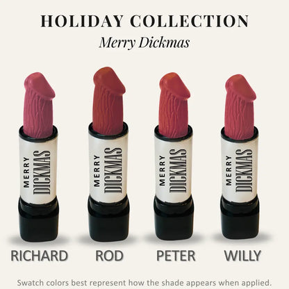 Funny Lipstick Holiday Collection | Viral Funny Lipstick | Long-Lasting Hydrating Lipstick | Holiday Gift for Women | Funny Gag Gift, Stocking Stuffer, White Elephant & Secret Santa Gift Ideas | Paraben-Free