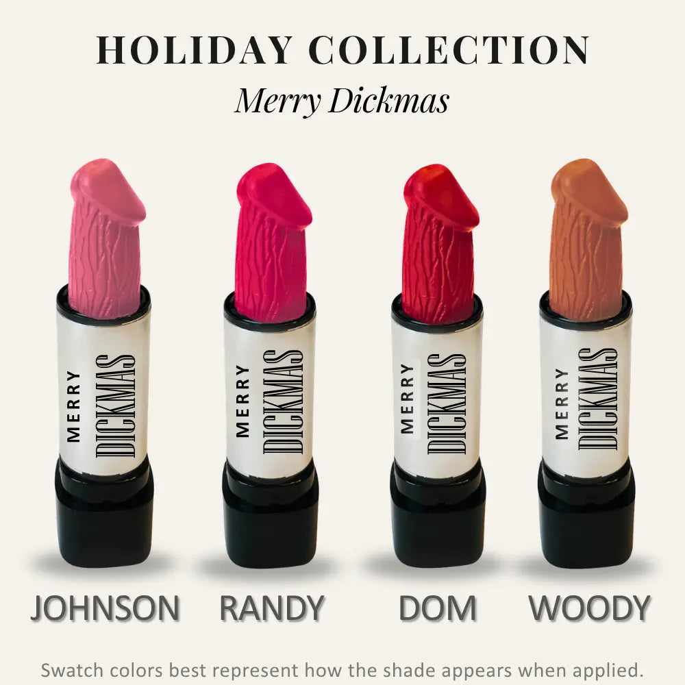 Funny Lipstick Holiday Collection | Viral Funny Lipstick | Long-Lasting Hydrating Lipstick | Holiday Gift for Women | Funny Gag Gift, Stocking Stuffer, White Elephant & Secret Santa Gift Ideas | Paraben-Free