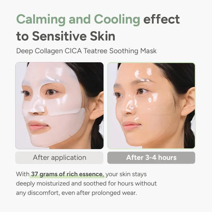 [Sungboon] Cica Overnight Mask (4Ea) | Hydro-Gel K-Beauty Essential Sleeping Mask,Firming, Pore Tightening, Glass Skin, Elasticity, Korean Skincare, Tiktok Exclusive Bundle