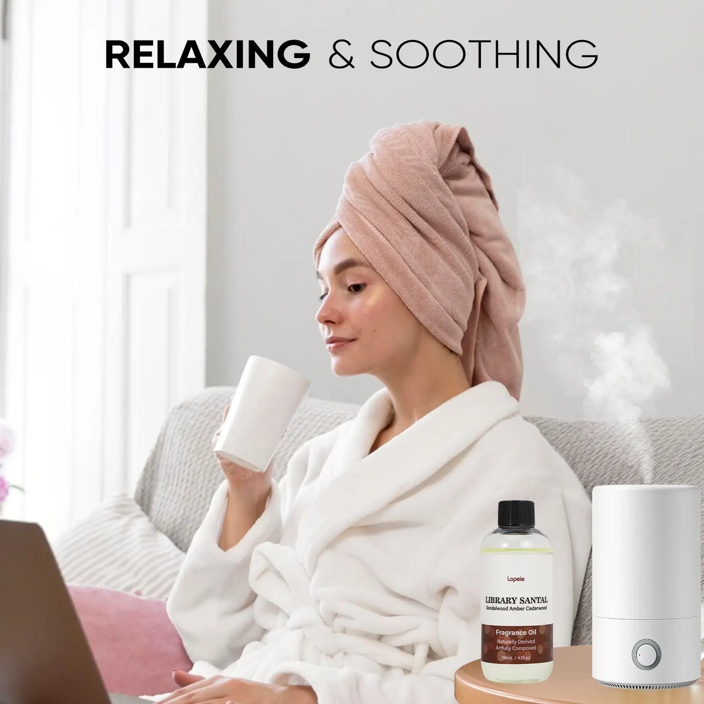 Lopeie PEARL KEYS Hotel Diffuser Oil Refill, Inspired by the Ritz-Carlton. 118Ml Premium Essential Oil, Blended with Lemon, Jasmine & Mint. Perfect for Ultrasonic and Waterless Diffusers, Long-Lasting Pleasant Fragrance