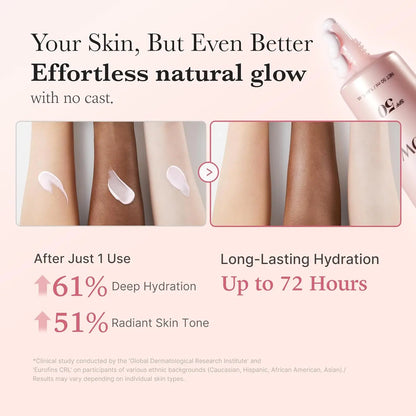 [Official Medicube Partner] No Cast Just Glow Collagen Sunscreen | SPF 50 Broad Spectrum Face Sunscreen | Lightweight, Non-Sticky, Hydrating Formula | Peptide, Cica for Soothing & Glow | Korean Skincare