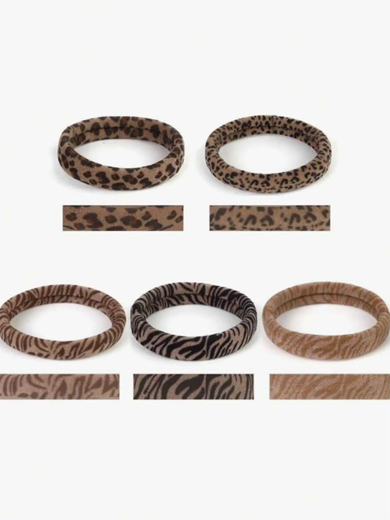 Leopard Pattern Hair Tie, Soft Elastic Hair Tie, Hair Accessories for Women & Girls, Suitable for Thick Hair, Ponytail Holder, Scrunchies, Elastic Band Scrunchie, Bulk Hair Ties, Mothers Day Gift, Mothers Day Gift Ideas