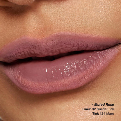 [Laka] Easy Glide Lip Liner & Fruity Glam Tint Duo – Defined Shape, Juicy Gloss in One Duo