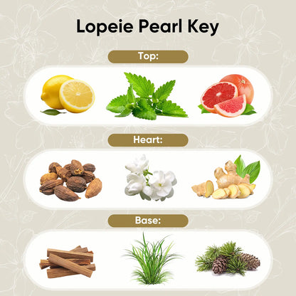 Lopeie PEARL KEYS Hotel Diffuser Oil Refill, Inspired by the Ritz-Carlton. 118Ml Premium Essential Oil, Blended with Lemon, Jasmine & Mint. Perfect for Ultrasonic and Waterless Diffusers, Long-Lasting Pleasant Fragrance