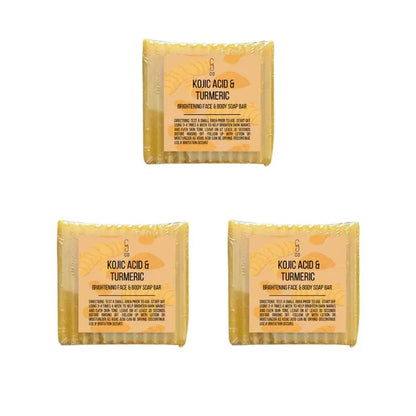 CGCO Kojic Acid & Turmeric Brightening Bar Handmade Soap for Acne Spots - Silky Smooth Skin Face & Body Care