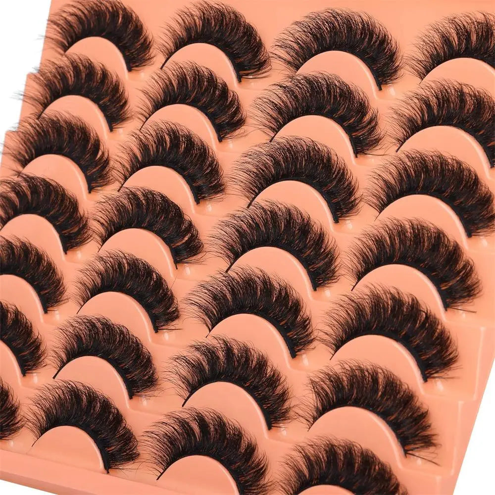 False Eyelashes, Volume Focused Lashes, 14 Pairs Faux Cluster Lashes, Lightweight Realistic Natural-Curl Eye Makeup Strip Lashes, Full-Volume Fluffy Lash Clusters for Eyelash Extensions, Cosmetic Use, Eyelash Set