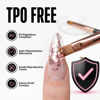 NOVO OVO Chunky Glitter Gel Nail Polish, G03 Iridescent Ice (Aurora Holographic) TPO & HEMA Free, High-Density Sparkle Confetti Varnish, Reflective Soak off UV LED Manicure for DIY Nail Art 5Ml