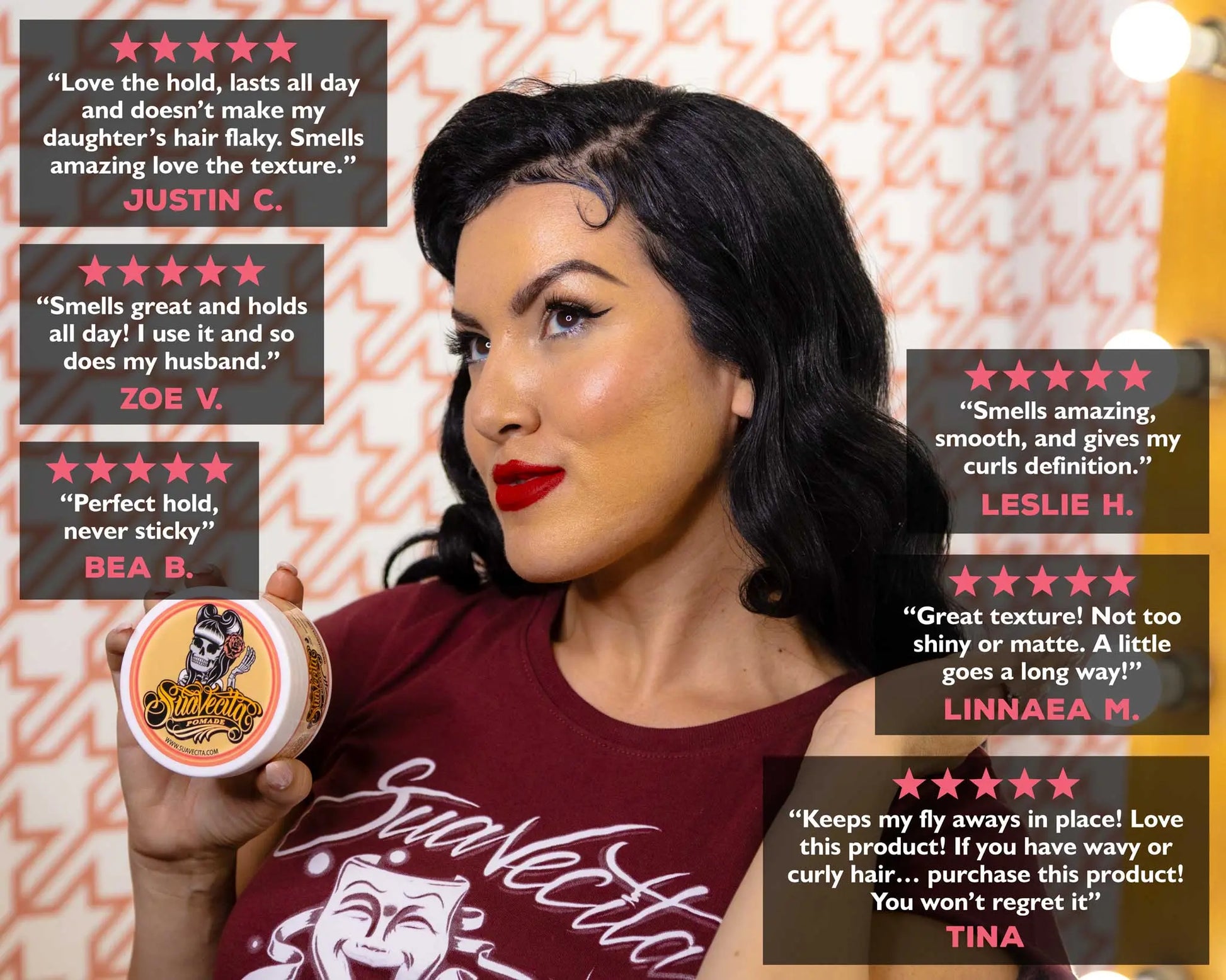 Suavecita Pomade - Water Soluble Hair Pomade for Women - Cruelty Free, Non-Greasy Formula with Healthy Shine, 2.3 Oz - Brush, Gel