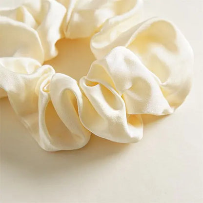 1Pack Satin Hair Scrunchies for Women - Glossy Satin Scrunchies for Hair Satin Scrunchies for Girls Holiday Gift Silk Hair Tie No Damage Cute Satin Hair Scrunchie for Styling
