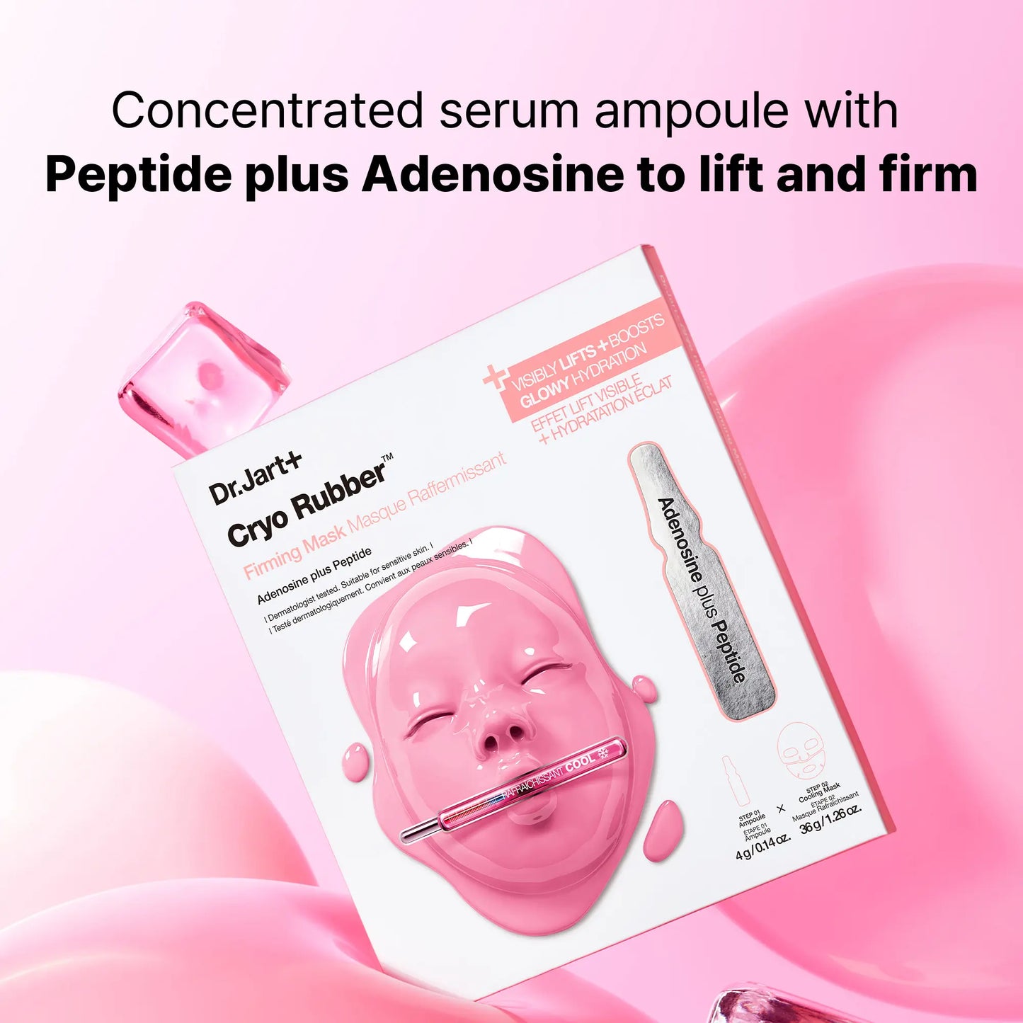 Dr.Jart+ Cryo Rubber Firming Peptide Mask | Peptide Face Mask | Cooling Rubber Mask | Firming Face Mask | Pore Tightening Mask | Korean Skincare Mask
