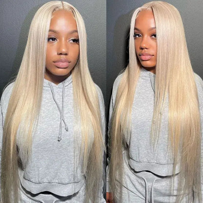 [NEW IN] Hot Star 613 Blonde HD Transparent 13X6 Lace Frontal Human Hair Wigs Body Wave and Straight Preplucked Wigs for Women