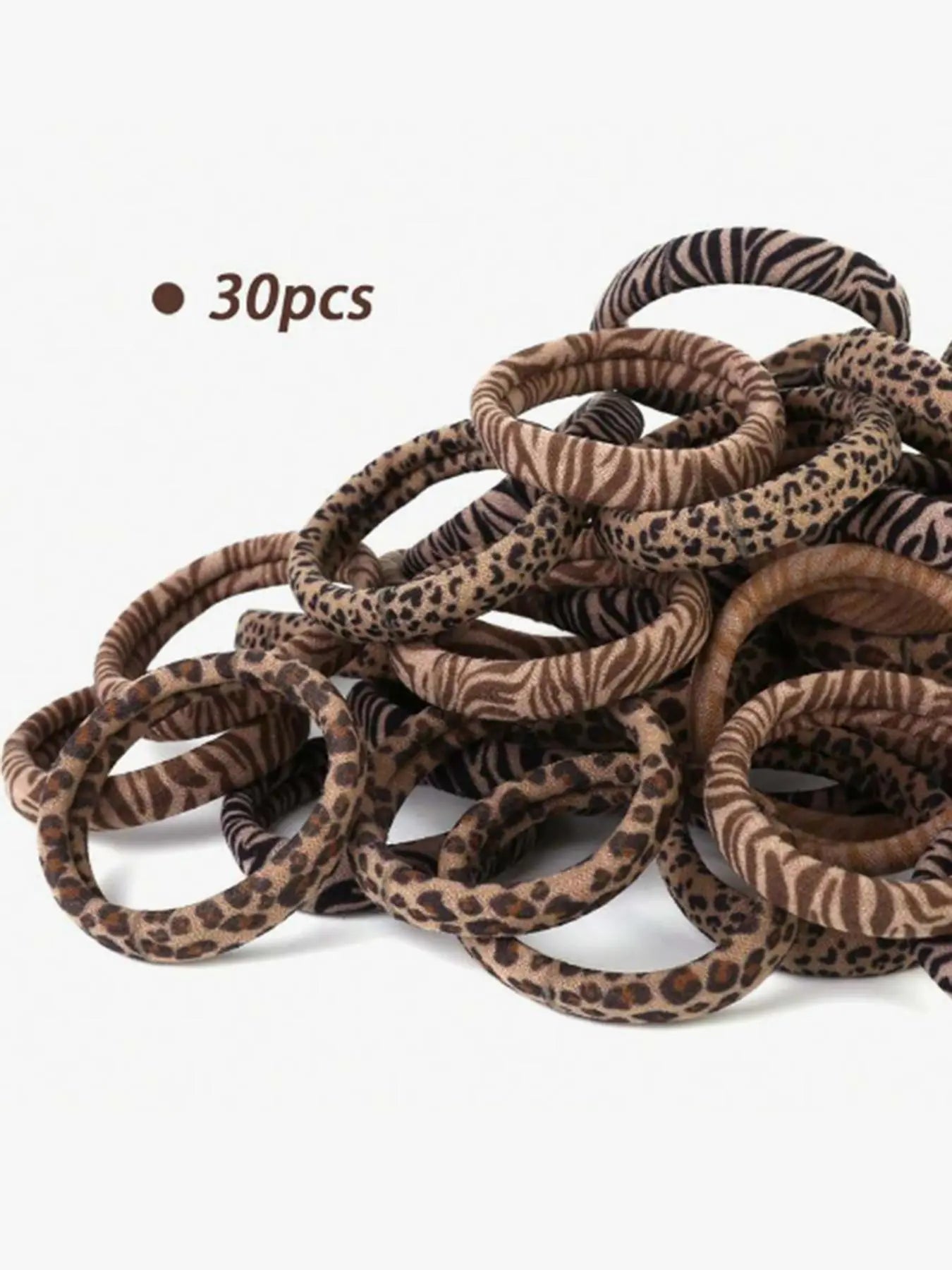 Leopard Pattern Hair Tie, Soft Elastic Hair Tie, Hair Accessories for Women & Girls, Suitable for Thick Hair, Ponytail Holder, Scrunchies, Elastic Band Scrunchie, Bulk Hair Ties, Mothers Day Gift, Mothers Day Gift Ideas