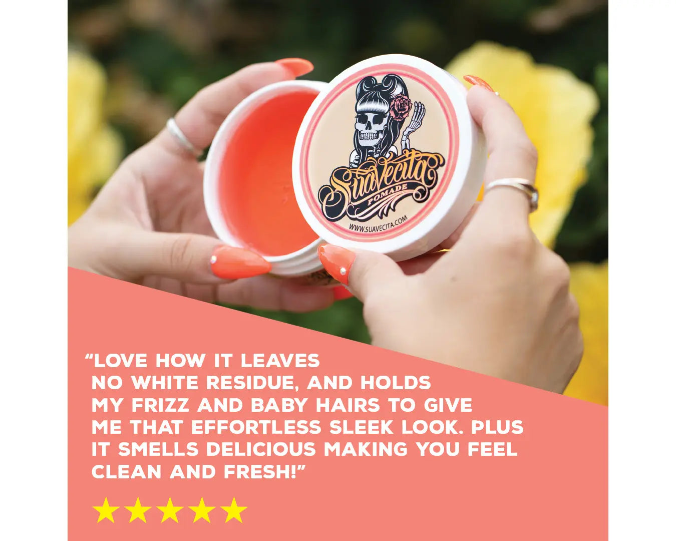 Suavecita Pomade - Water Soluble Hair Pomade for Women - Cruelty Free, Non-Greasy Formula with Healthy Shine, 2.3 Oz - Brush, Gel