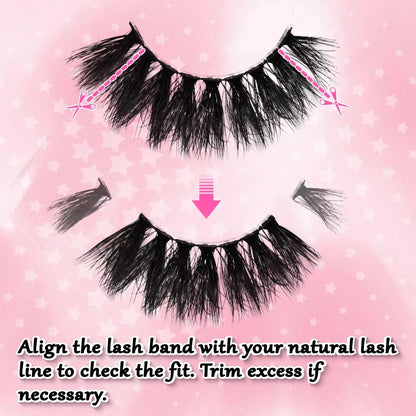 Natural Look Eyelash Extensions, 21 Pairs Wispy Cat Eye Faux Cluster Lashes, Volumized False Eyelashes Set for Eye Makeup, Fake Eyelashes Curl Cluster Lashes, Falsies Eyelashes, False Eyelashes Kit, DIY Dramatic Lashes, Cosmetic, Wispy Lash Clusters