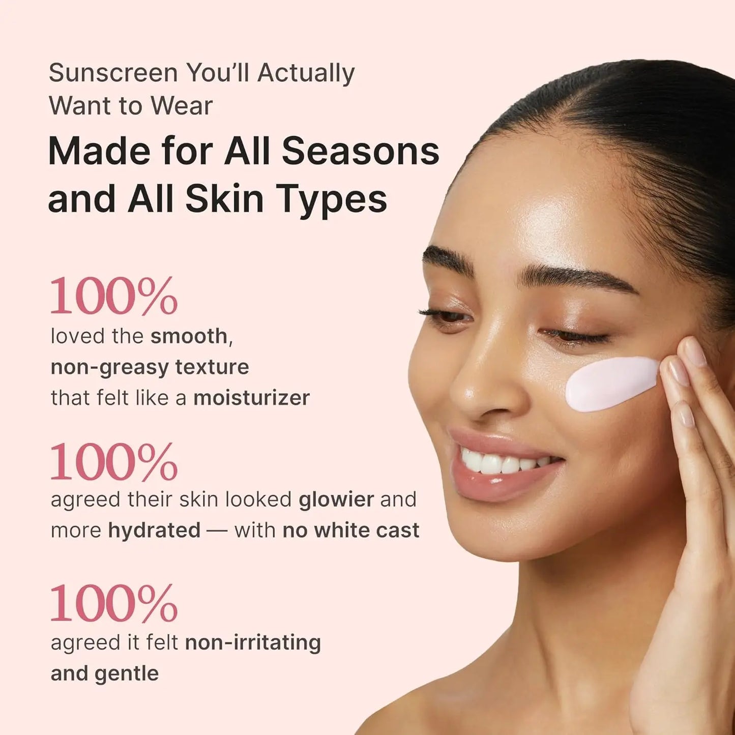 [Official Medicube Partner] No Cast Just Glow Collagen Sunscreen | SPF 50 Broad Spectrum Face Sunscreen | Lightweight, Non-Sticky, Hydrating Formula | Peptide, Cica for Soothing & Glow | Korean Skincare