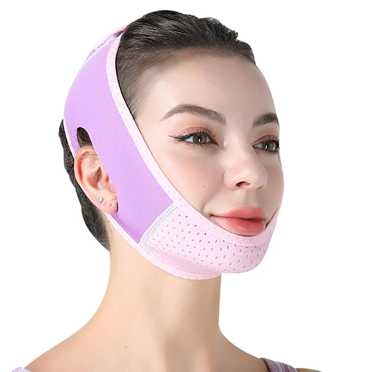 V Line Lifting Mask with Chin Strap for Double Chin, Face Skincare Lifting Belt for Women, Beauty Care Product, Skincare Tools, Face Sculpting Tool, Gifts for Girl, Skincare Products, Face Jawline Shaper, Facial Contour Refining, Double Chin Reducer