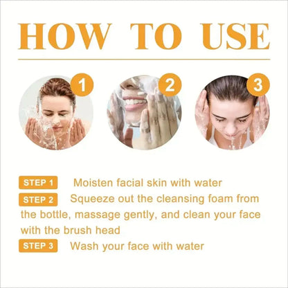 Turmeric Wash Two Piecesetturmericcleansing Mousse, Turmeric Soapfacialcleansing Skincare Facialcleansing Cleanserfacial Wash Comfort，Summer Gift Daily Kit Skincare Gift Set Kojic Soap