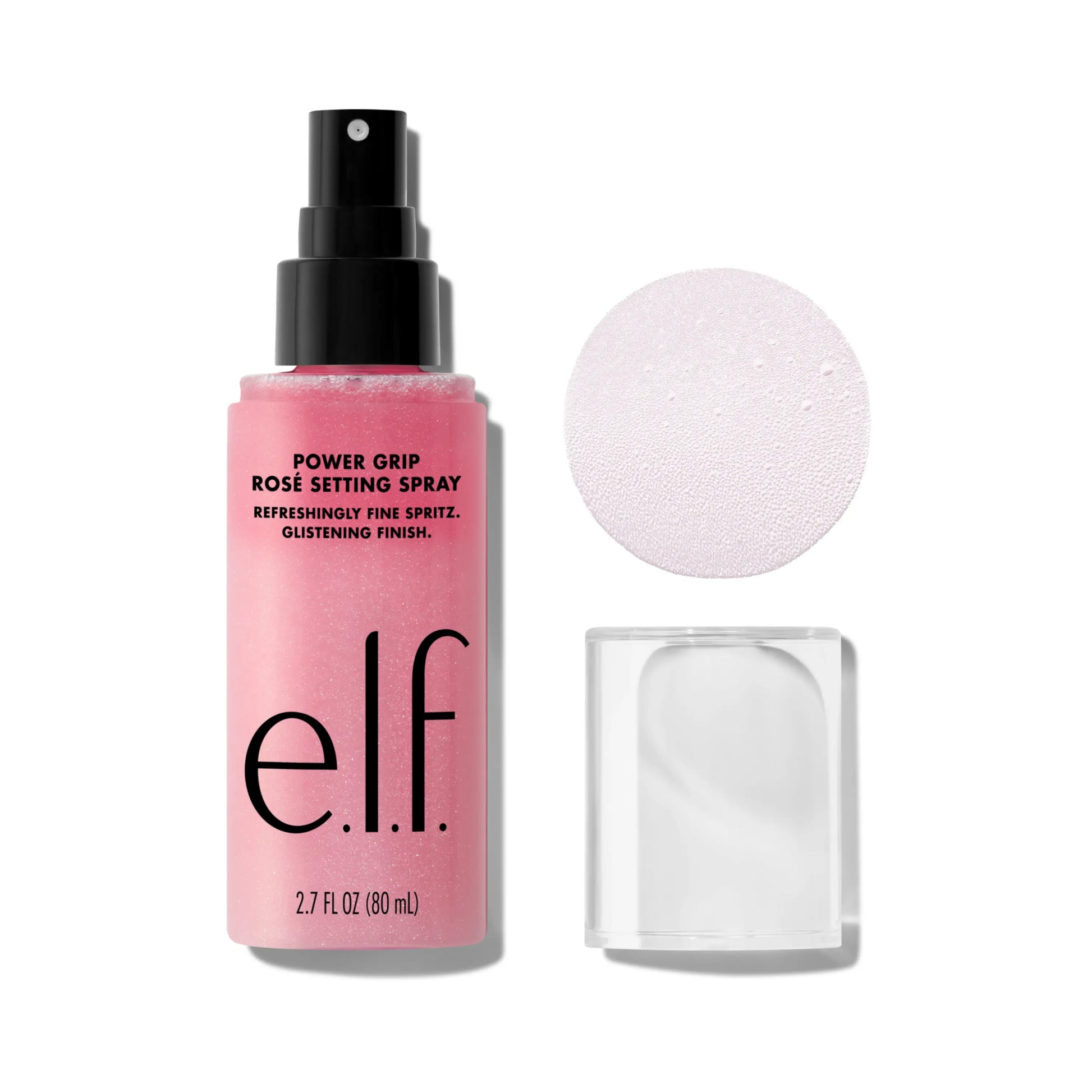 E.L.F. Power Grip Rosé Makeup Setting Spray, Cosmetic Long-Lasting Fixing Spray for Makeup Locking