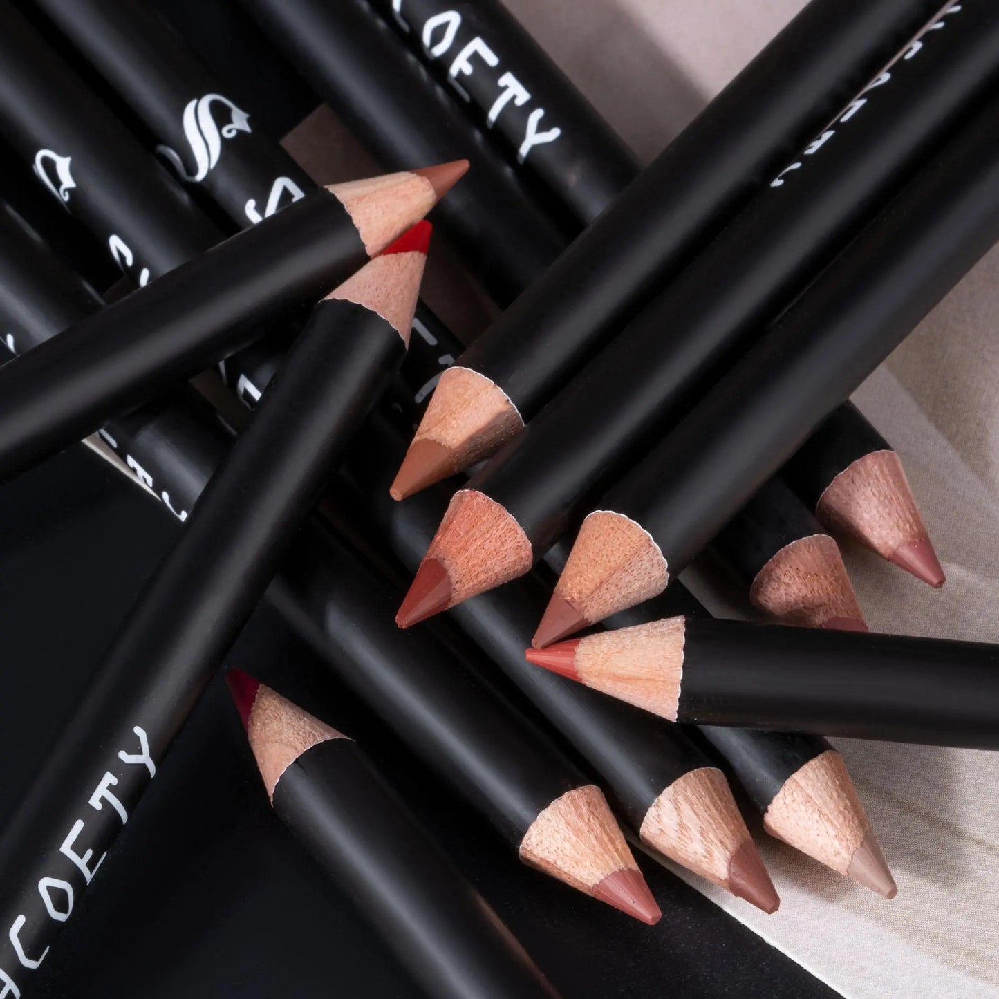 Easy Coloring Lip Liner Pencil Set, Lippie Pencils, 12Pcs/Box Matte Lip Liners, Long-Lasting Matte Lipliner for All Occasions, Lip Makeup Cosmetic Kit, Lip Product, Lipstick Liner #GLOBAL PICKS