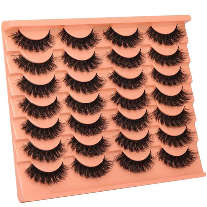 False Eyelashes, Volume Focused Lashes, 14 Pairs Faux Cluster Lashes, Lightweight Realistic Natural-Curl Eye Makeup Strip Lashes, Full-Volume Fluffy Lash Clusters for Eyelash Extensions, Cosmetic Use, Eyelash Set