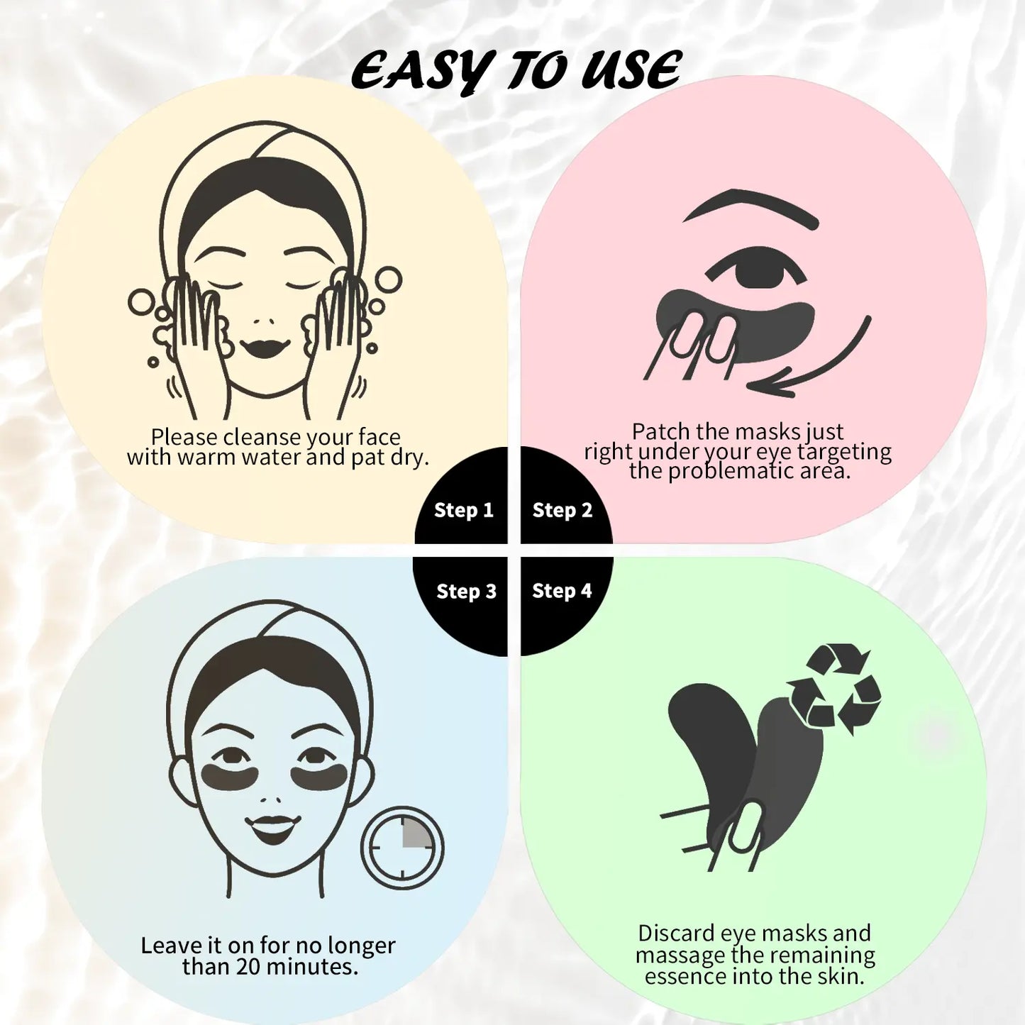 [Maskiss Official]24K Gold under Eye Patches, 30 Pairs Collagen & Hyaluronic Acid Eye Masks for Puffiness, Dark Circles & Wrinkles