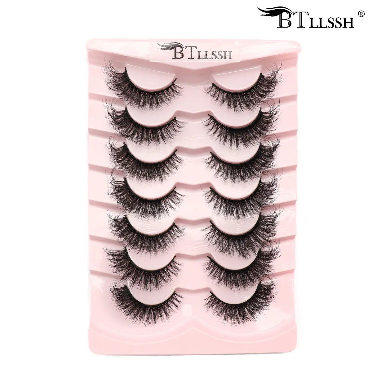 Thick Curling Fluffy False Eyelashes, Volume False Eyelashes, Diy Dramatic Lashes, Wispy Cat-Eye Look Faux Lashes, Portable Eye Makeup Tool for Women and Girls #GLOBAL PICKS
