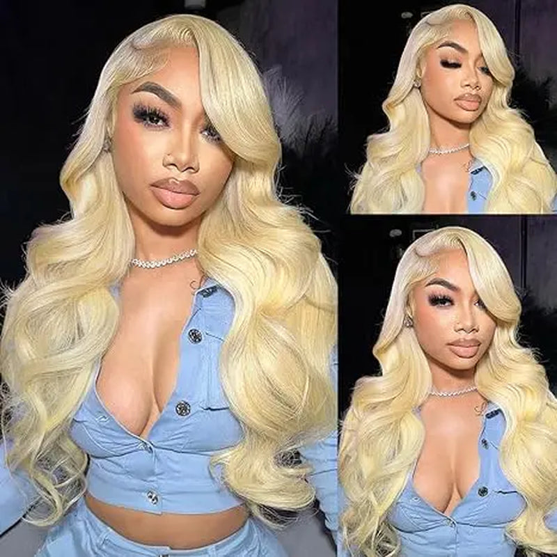 [NEW IN] Hot Star 613 Blonde HD Transparent 13X6 Lace Frontal Human Hair Wigs Body Wave and Straight Preplucked Wigs for Women