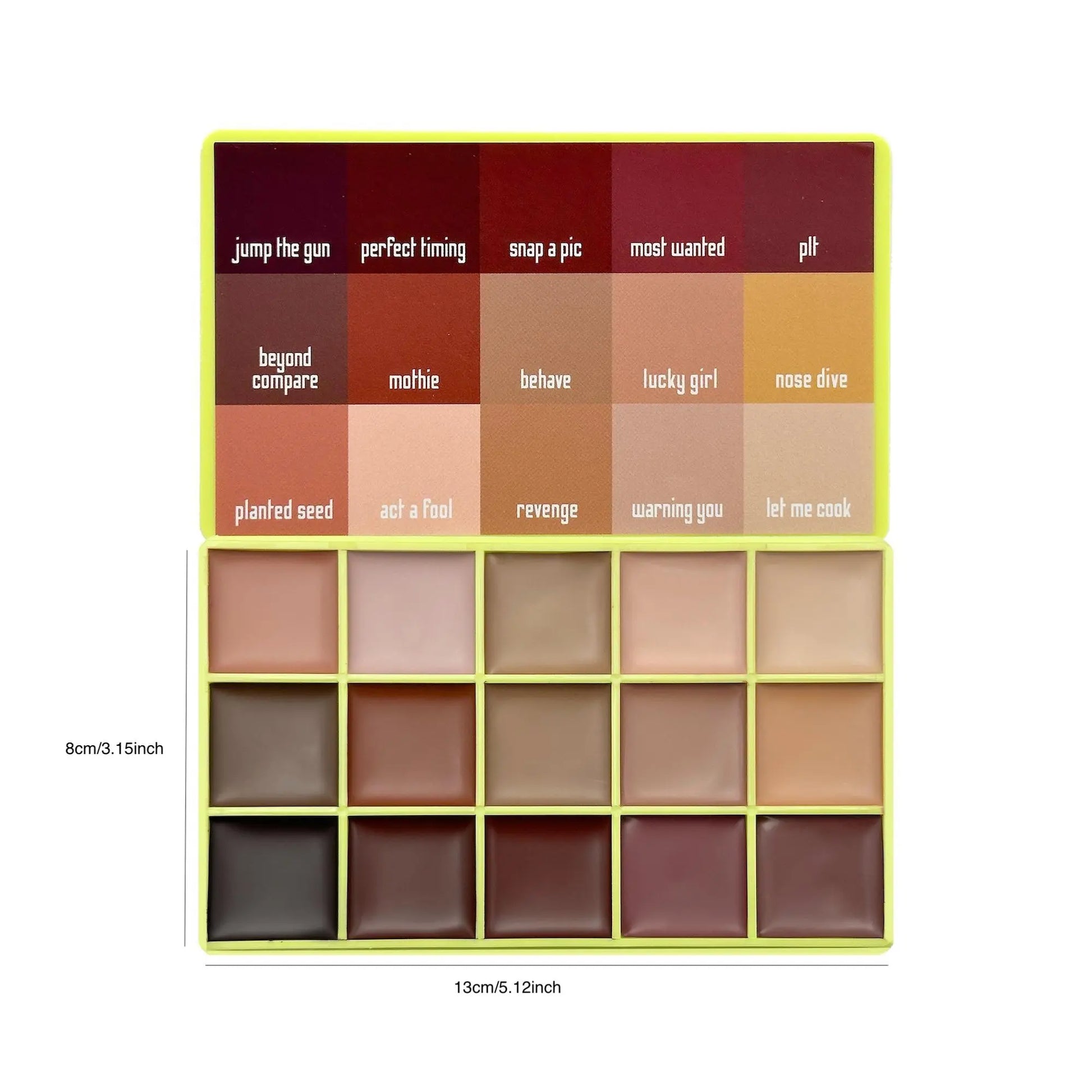 [Made by Mitchell] Cupid Cases Lip Palette | 15-Pan Cream Matte Lipstick Palette for Pro-Level Lip Combos
