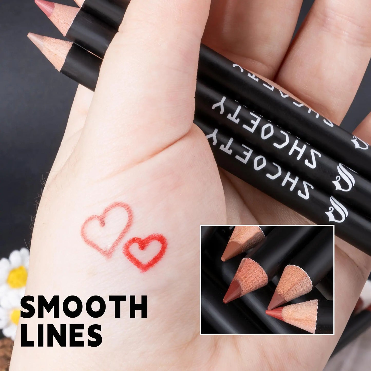 Easy Coloring Lip Liner Pencil Set, Lippie Pencils, 12Pcs/Box Matte Lip Liners, Long-Lasting Matte Lipliner for All Occasions, Lip Makeup Cosmetic Kit, Lip Product, Lipstick Liner #GLOBAL PICKS