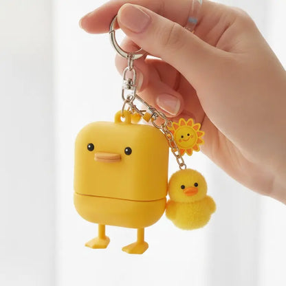KAHI Airy Sun Stick Keyring - Official Product Waterproof Silicone Keychain Holder Broad Spectrum SPF 50+ PA++++ Korean Face Sunscreen Stick - Cute Bag Charm Carrying Case Travel Accessories