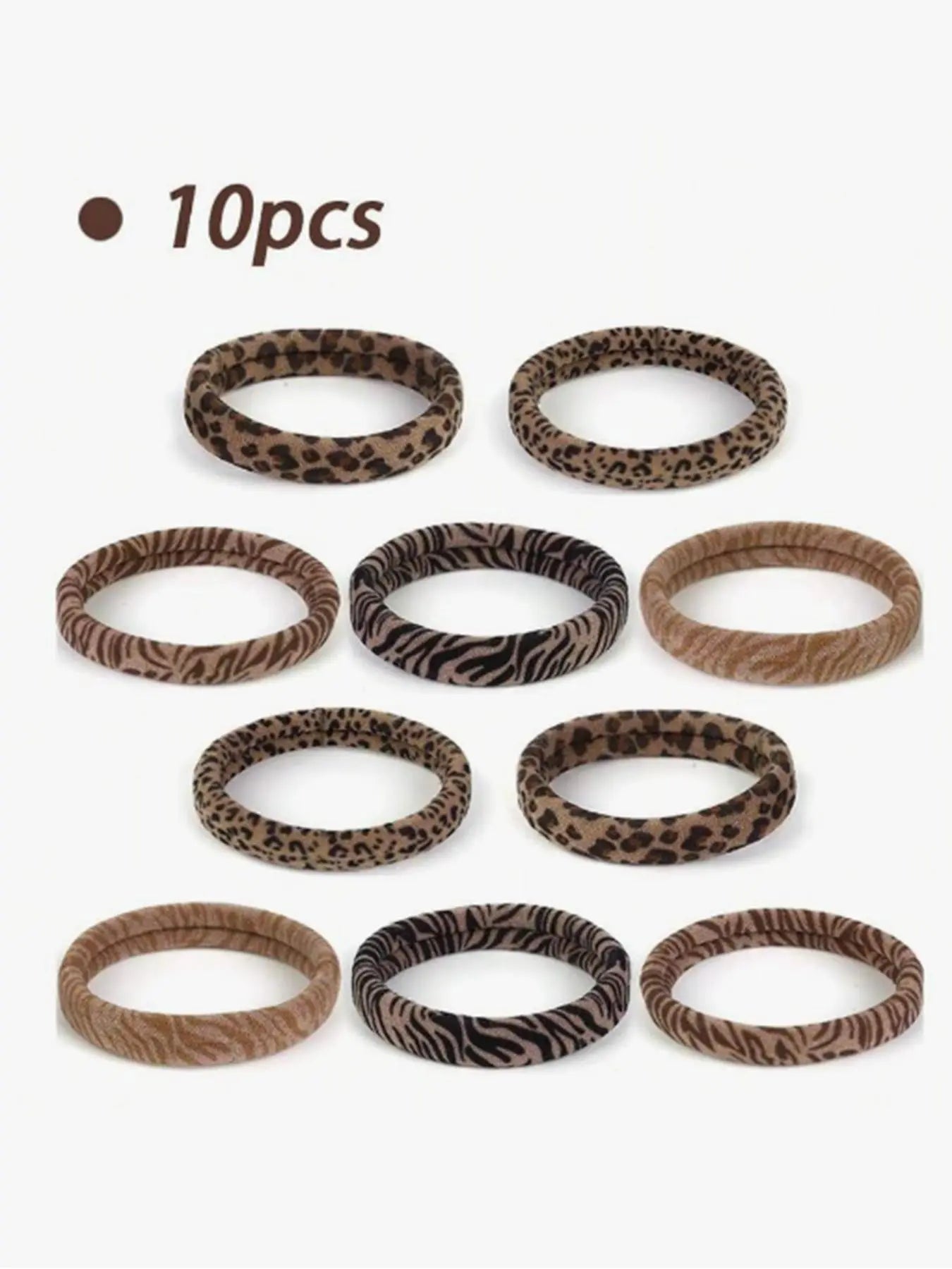 Leopard Pattern Hair Tie, Soft Elastic Hair Tie, Hair Accessories for Women & Girls, Suitable for Thick Hair, Ponytail Holder, Scrunchies, Elastic Band Scrunchie, Bulk Hair Ties, Mothers Day Gift, Mothers Day Gift Ideas