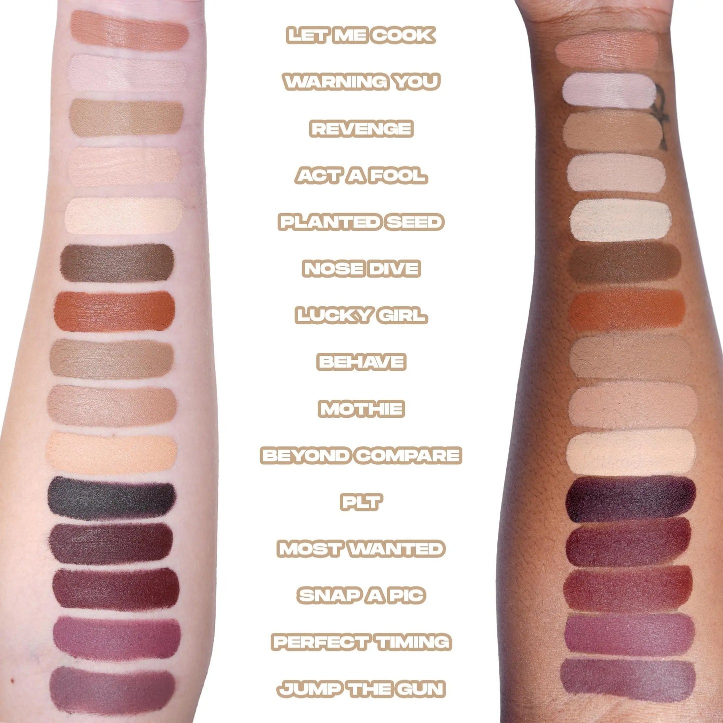 [Made by Mitchell] Cupid Cases Lip Palette | 15-Pan Cream Matte Lipstick Palette for Pro-Level Lip Combos