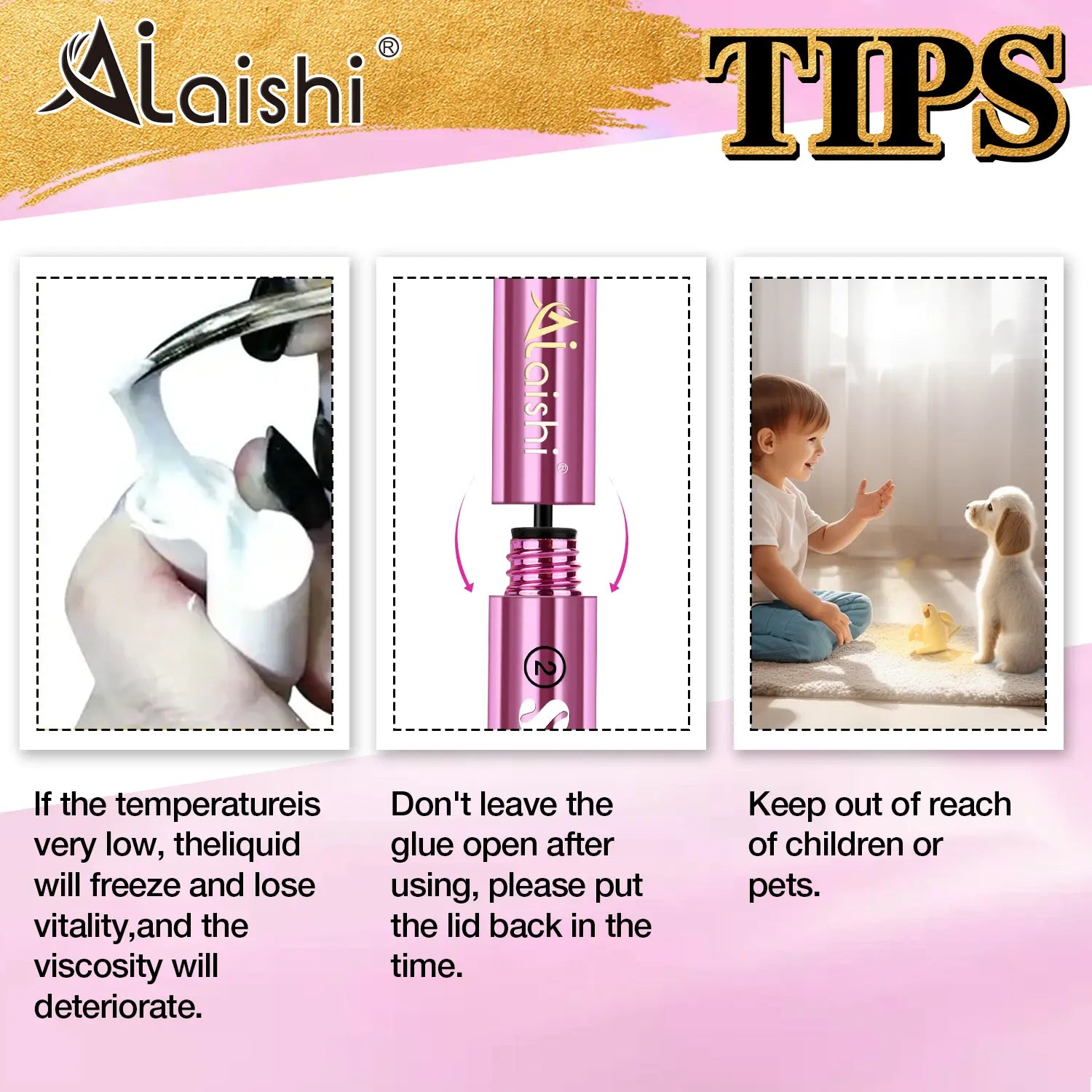 Ailaishi 2In1 Lash Bond & Seal Waterproof Glue Long Lasting Strong Hold for Cluster Lashes Easy Use for Beginners, Makeup Glue & Remover , Dealsforyoudays