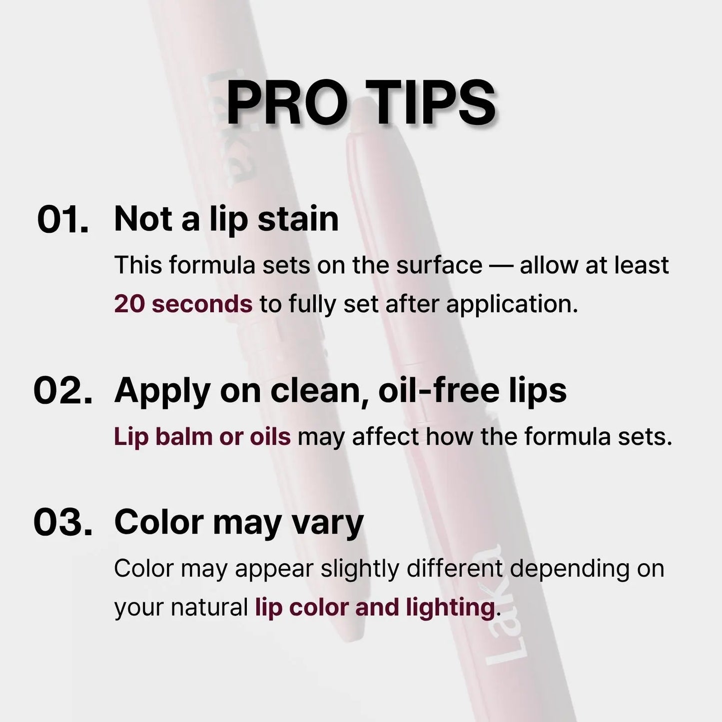 [Laka] Easy Glide Lip Liner & Fruity Glam Tint Duo – Defined Shape, Juicy Gloss in One Duo