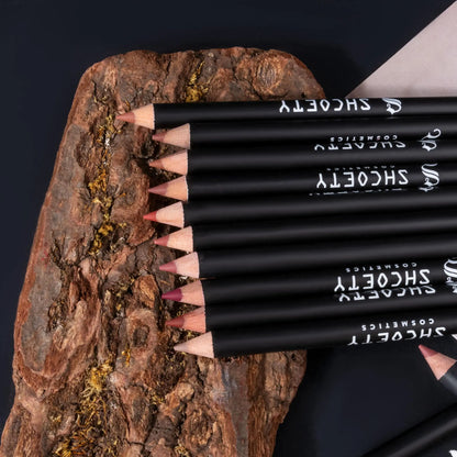 Easy Coloring Lip Liner Pencil Set, Lippie Pencils, 12Pcs/Box Matte Lip Liners, Long-Lasting Matte Lipliner for All Occasions, Lip Makeup Cosmetic Kit, Lip Product, Lipstick Liner #GLOBAL PICKS
