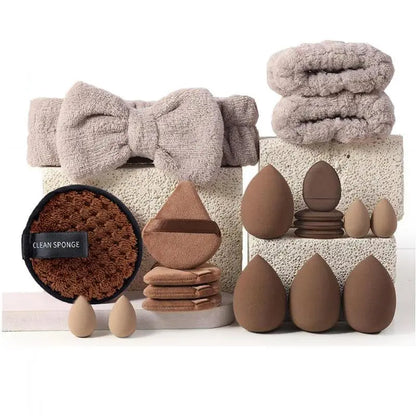 Makeup Tools Set, Cosmetic Brush Set, Makeup Brushes Kits, 20Pcs/Set or 40Pcs/Set Including Makeup Brushes, Blending Brush, Hairband, Wristbands, Powder Puffs, Makeup Sponges, Facial Cleaning Puff, Beauty Tools, Beauty Products, Gifts for Women