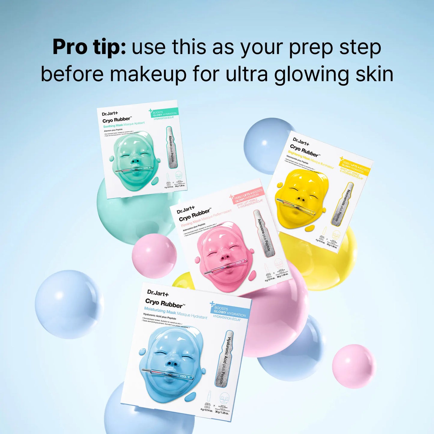 Dr.Jart+ Cryo Rubber Firming Peptide Mask | Peptide Face Mask | Cooling Rubber Mask | Firming Face Mask | Pore Tightening Mask | Korean Skincare Mask