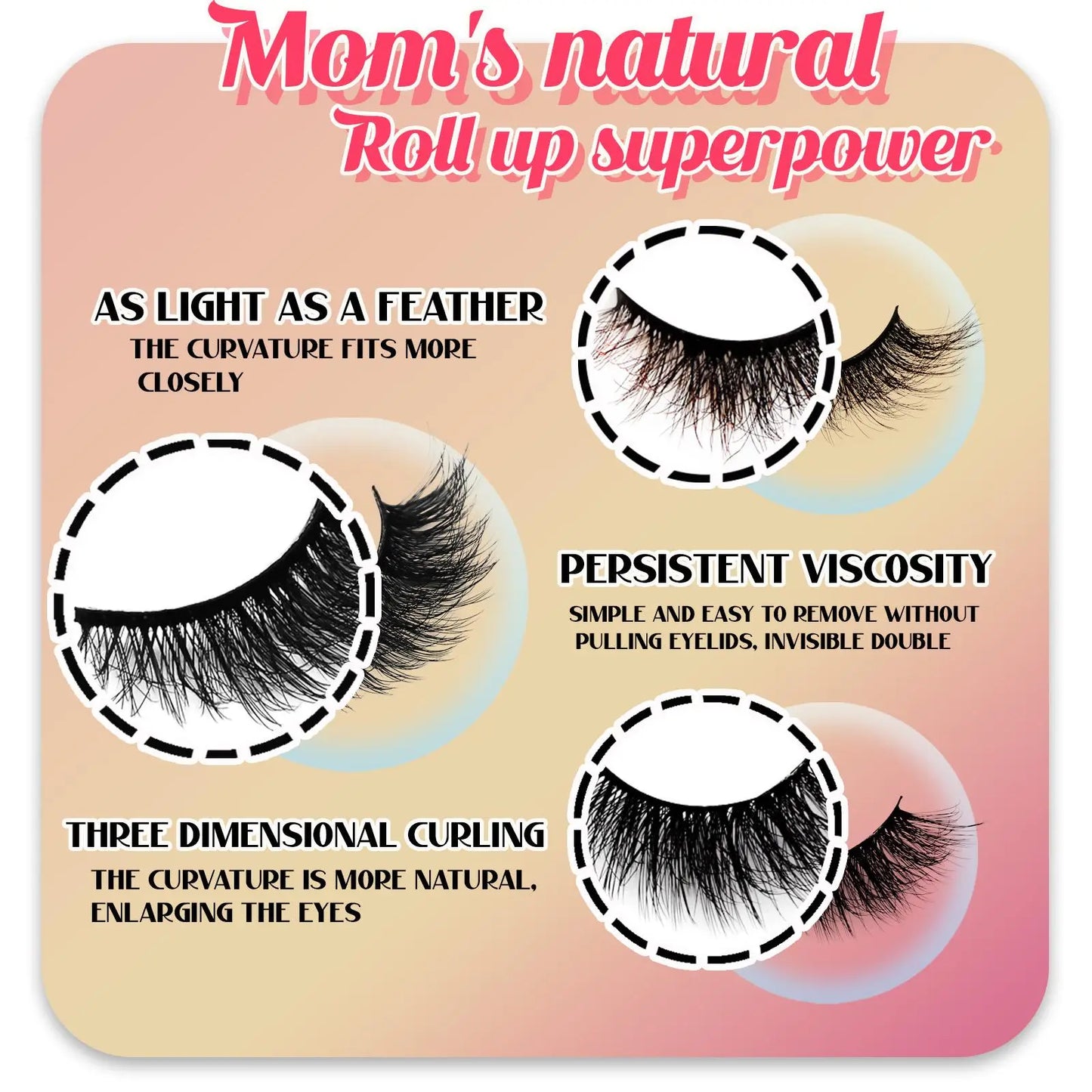Thick Curling Fluffy False Eyelashes, Volume False Eyelashes, Diy Dramatic Lashes, Wispy Cat-Eye Look Faux Lashes, Portable Eye Makeup Tool for Women and Girls #GLOBAL PICKS