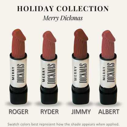Funny Lipstick Holiday Collection | Viral Funny Lipstick | Long-Lasting Hydrating Lipstick | Holiday Gift for Women | Funny Gag Gift, Stocking Stuffer, White Elephant & Secret Santa Gift Ideas | Paraben-Free