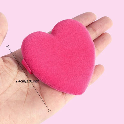 MAANGE Heart Shaped Powder Puff, 2/10Pcs Soft Makeup Sponge Puff for Liquid Foundation, Loose Powder, Body Powder, Cream, Blush, Concealer