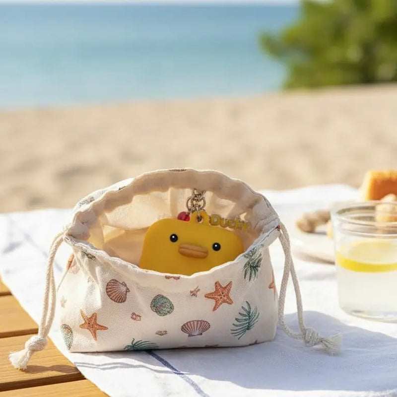 KAHI Airy Sun Stick Keyring - Official Product Waterproof Silicone Keychain Holder Broad Spectrum SPF 50+ PA++++ Korean Face Sunscreen Stick - Cute Bag Charm Carrying Case Travel Accessories