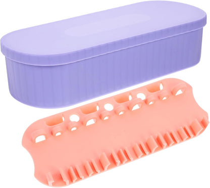 Makeup Brush Cleaning Box Portable Makeup Brush Drying Holder for to Clean and Organize Compact Design for Women