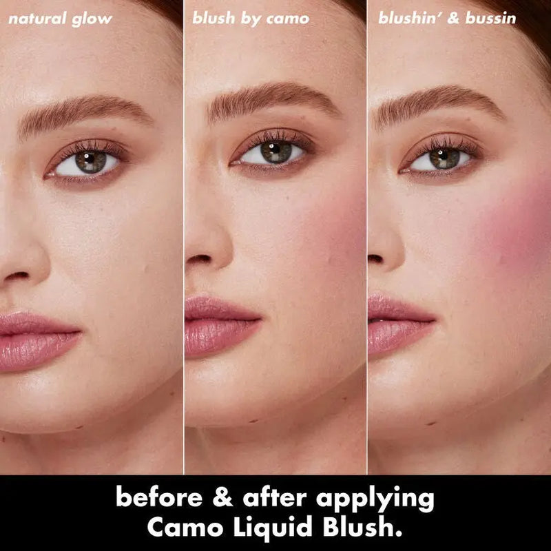 E.L.F. Camo Liquid Blush - High-Pigment Dewy Finish, Blendable Lightweight, Easy Applicator, 12 Shades
