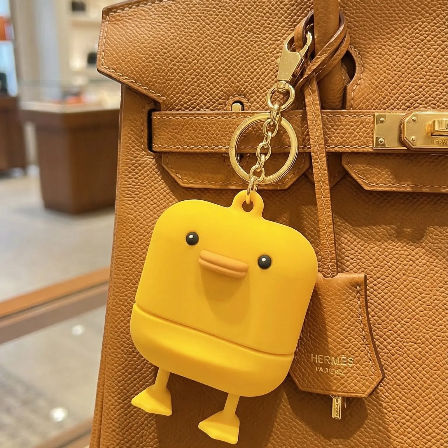 KAHI Airy Sun Stick Keyring - Official Product Waterproof Silicone Keychain Holder Broad Spectrum SPF 50+ PA++++ Korean Face Sunscreen Stick - Cute Bag Charm Carrying Case Travel Accessories
