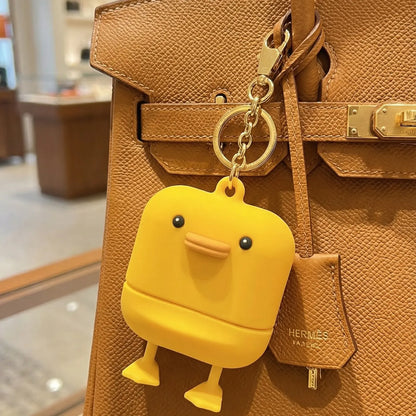 KAHI Airy Sun Stick Keyring - Official Product Waterproof Silicone Keychain Holder Broad Spectrum SPF 50+ PA++++ Korean Face Sunscreen Stick - Cute Bag Charm Carrying Case Travel Accessories